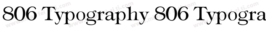 806 Typography 806 Typography字体转换